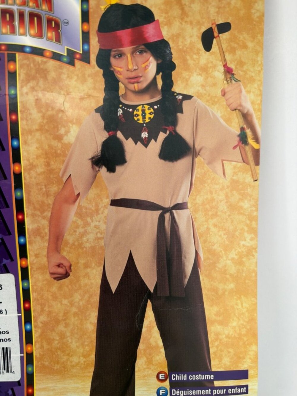 Rubies Native American Indian Warrior Child Size Medium 5-7 yrs